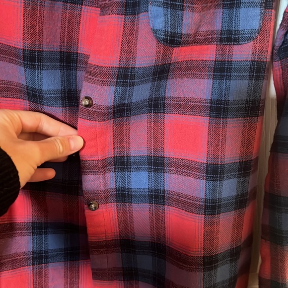 Size XS Hollister Plaid Button up - Picture 4 of 4